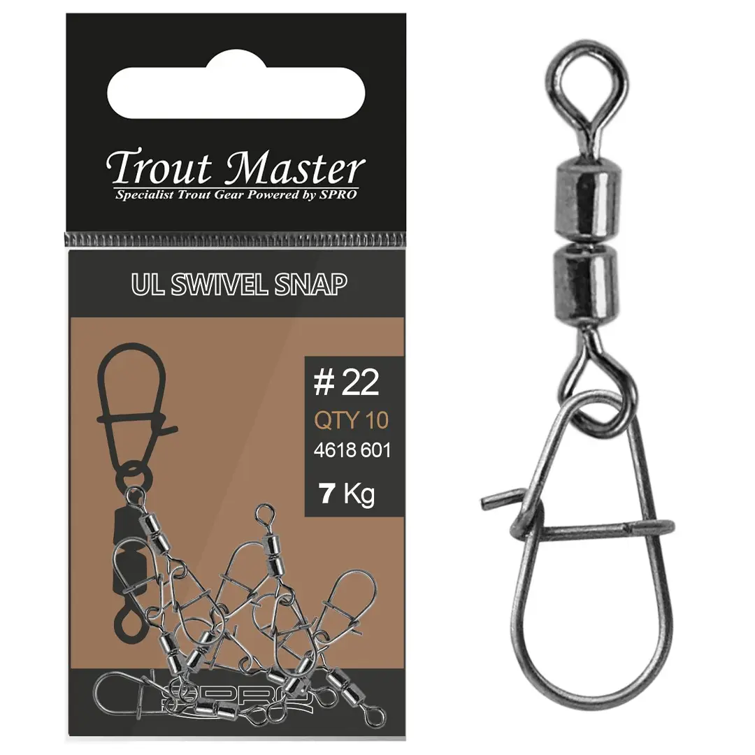 Spro Trout Master UL Swivel Snap #20 - Blinklåse/Svirvel