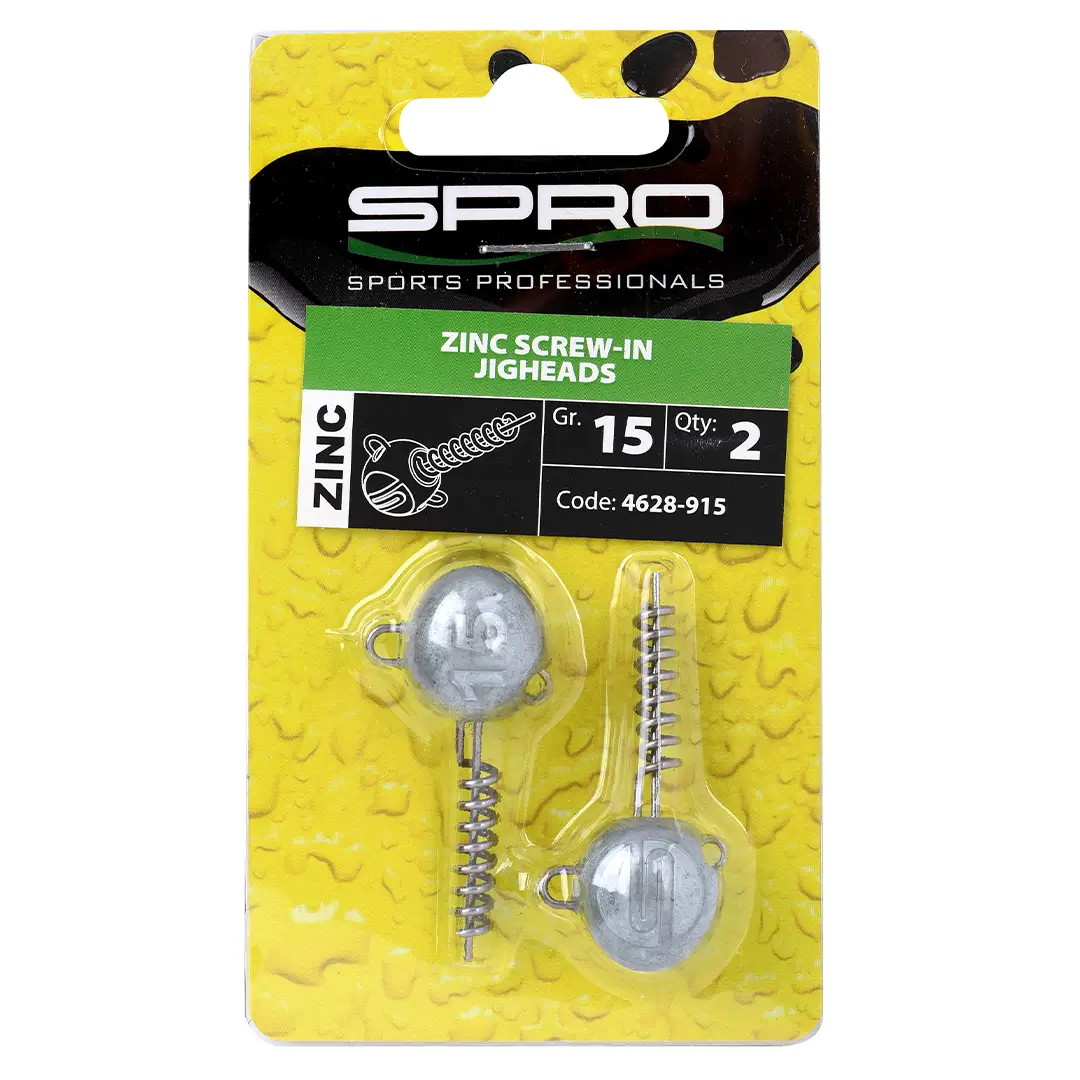 Spro Zinc Screw-in Jigheads 15 Gram - Jighoveder mv.