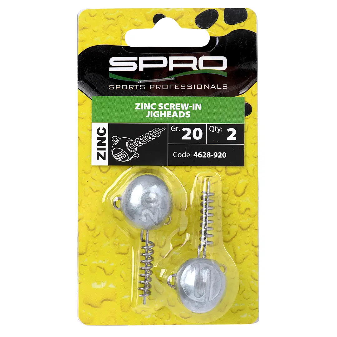 Spro Zinc Screw-in Jigheads 20 Gram - Jighoveder mv.