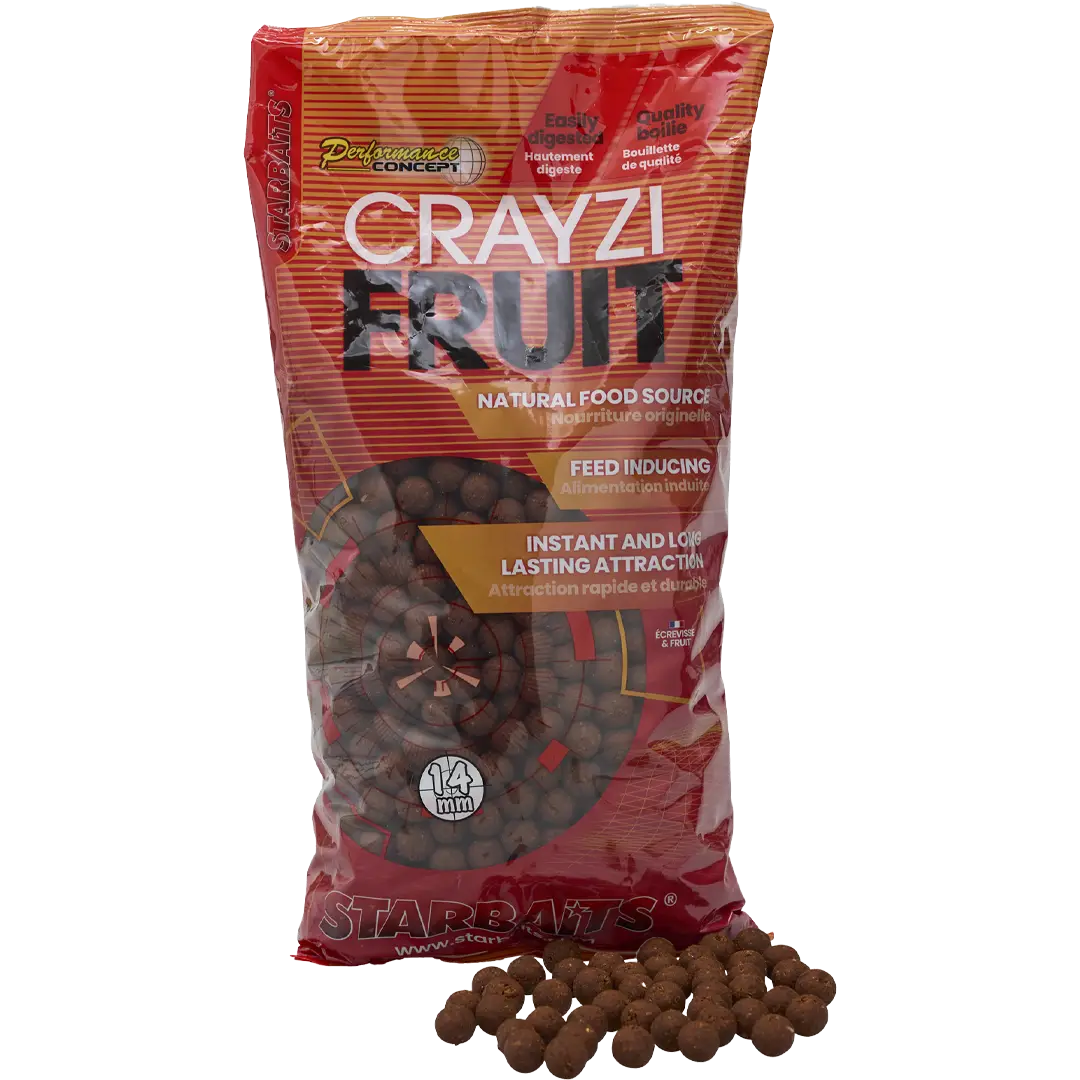 Starbaits Performance Concept Boilies 10mm 250 Gram Crayzi Fruit - Boilie