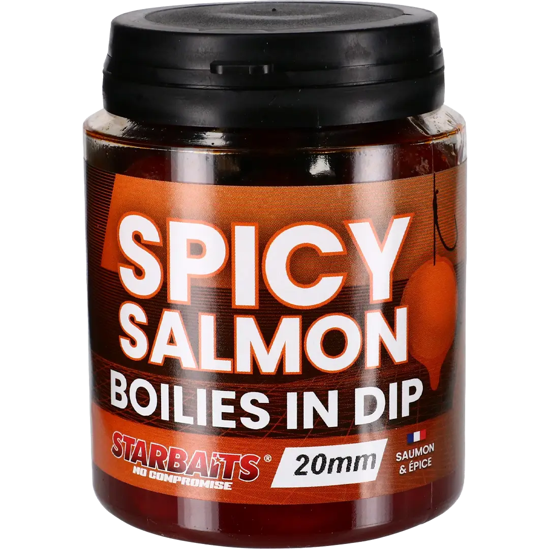 Starbaits Performance Concept Boilies In Dip 24mm Spicy Salmon - Boilie
