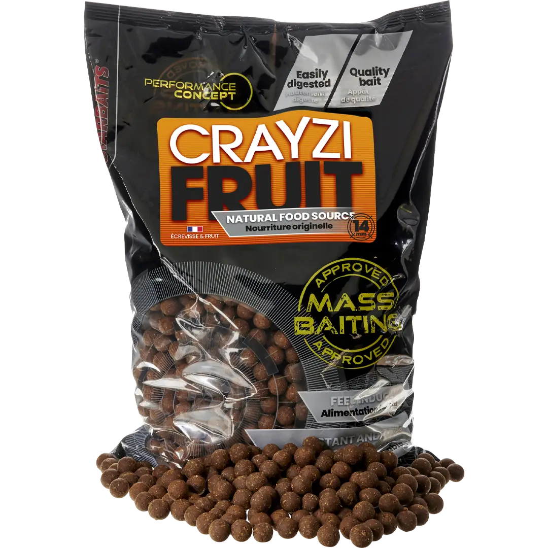 Starbaits Performance Concept Mass Baiting Boilies 14mm Crayzi Fruit - Boilie