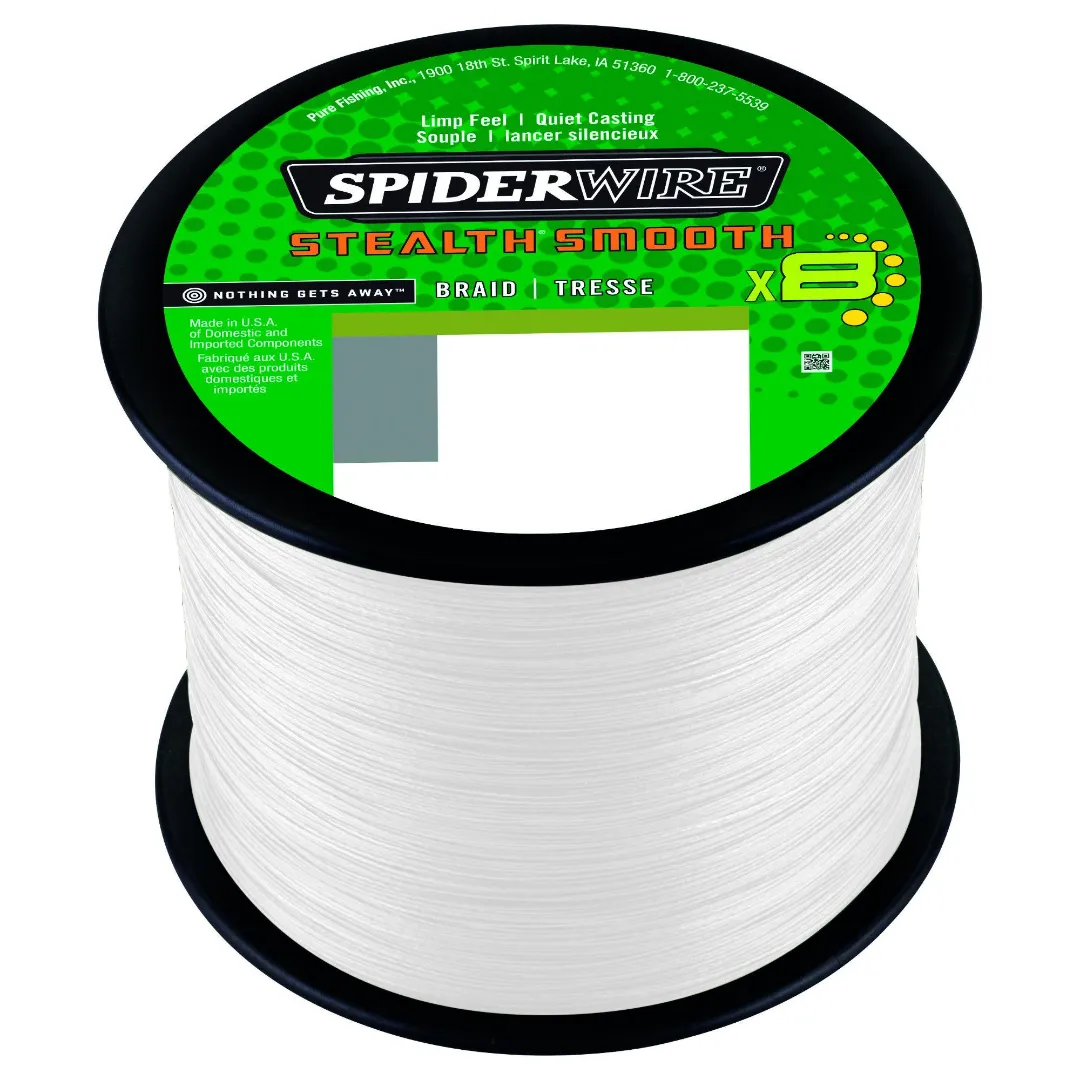 Spiderwire Stealth Smooth 8 Translucent Påspoling og løssalg 0,06mm 5,4kg - Spole Line