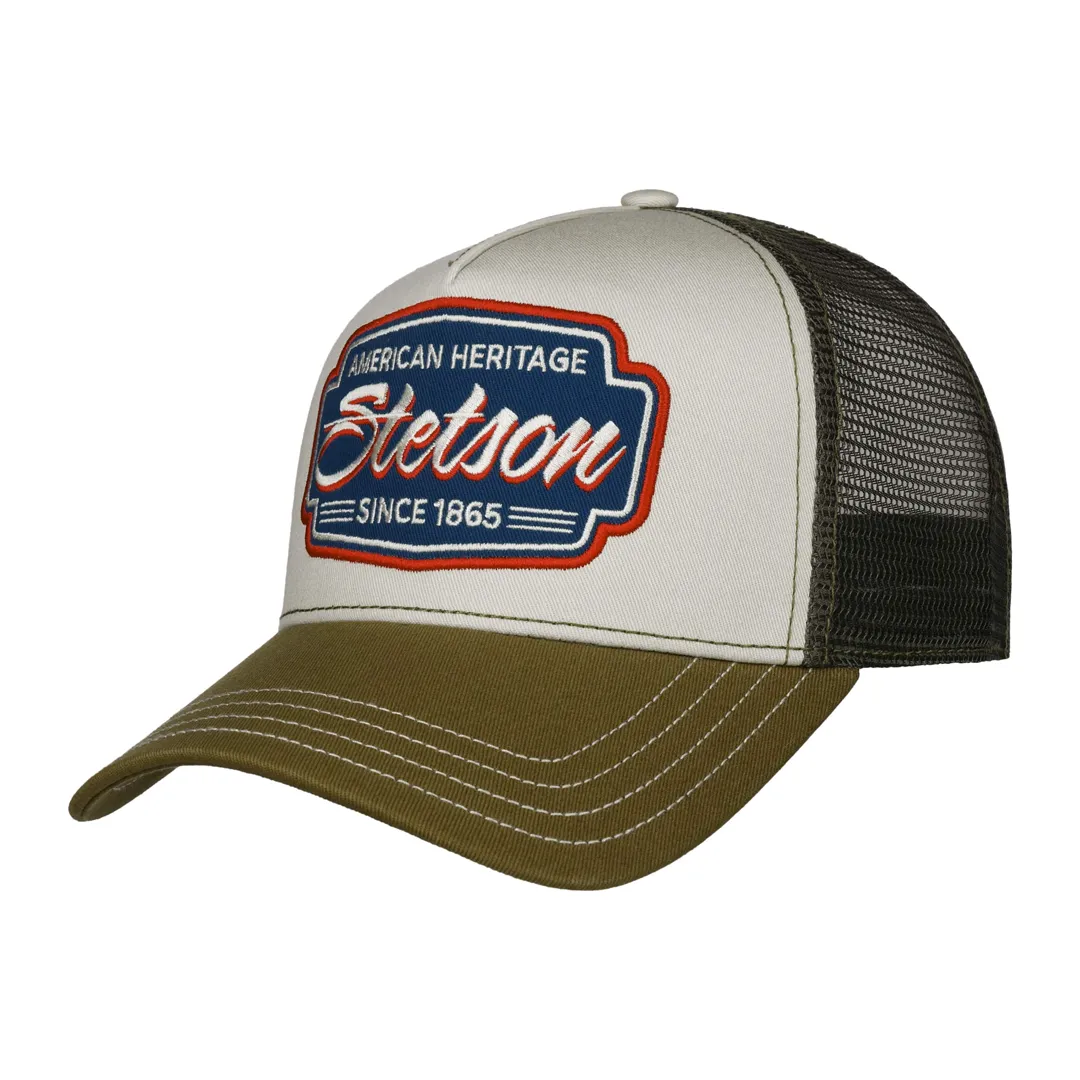 Stetson Trucker Cap Classic Race Olive/Yellow - Caps