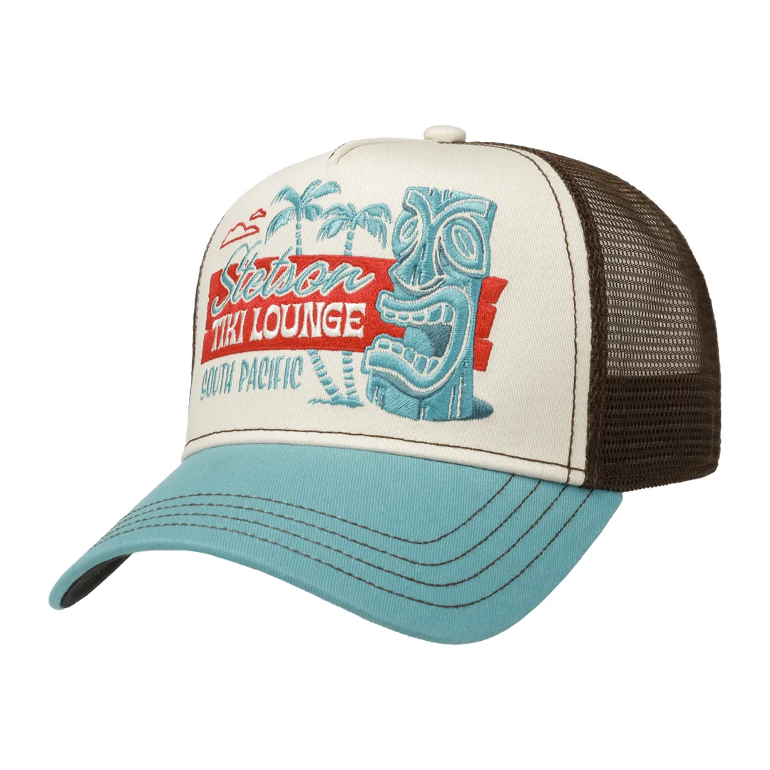 Stetson Trucker Cap Tiki Lounge Turquoise/Sand - Caps