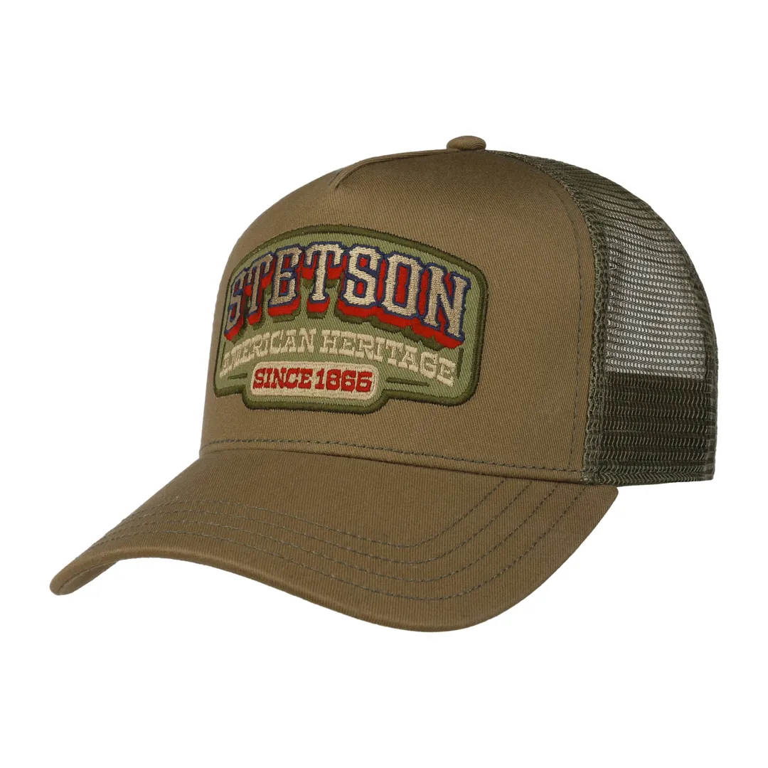 Stetson Trucker Cap Vintage Western Brown - Caps