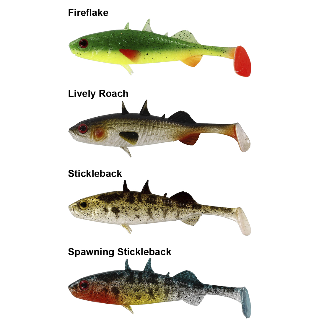 Westin Stanley the stickleback shadtail 5,5cm Fireflake - Aborre