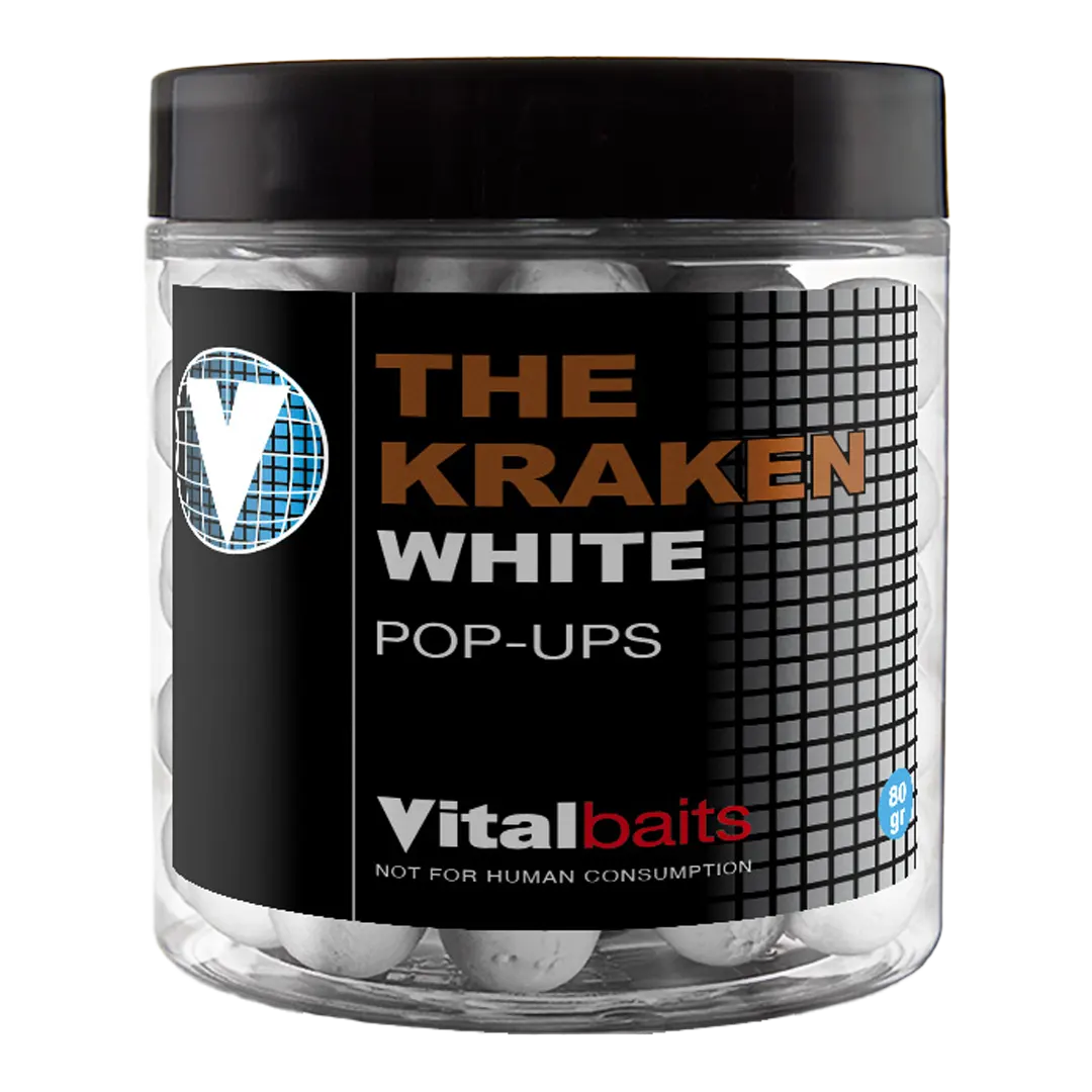Vital Baits Pop-ups The Kraken White 14mm - Pop-up Boilies