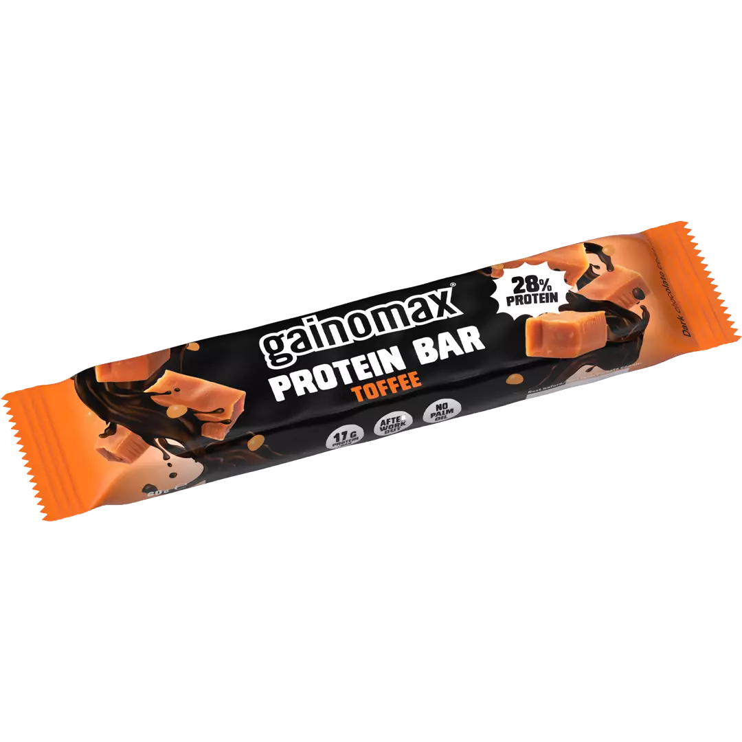 Gainomax Protein barer Toffee - Frysetørret mad