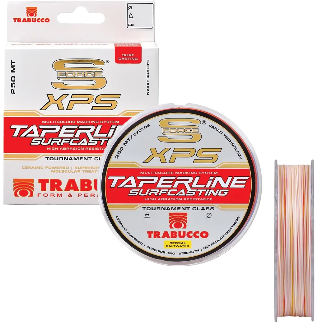 Trabucco S-Force Tapered Surf Line 0,20-0,57mm - Surfcasting