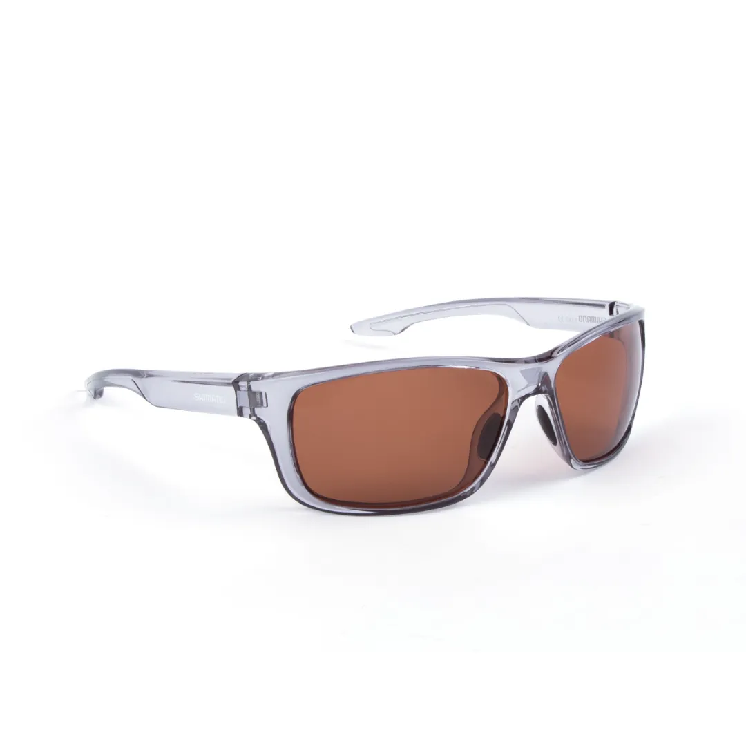 Shimano Polaroid Solbriller Transparent Grey & Copper - Fiskebriller