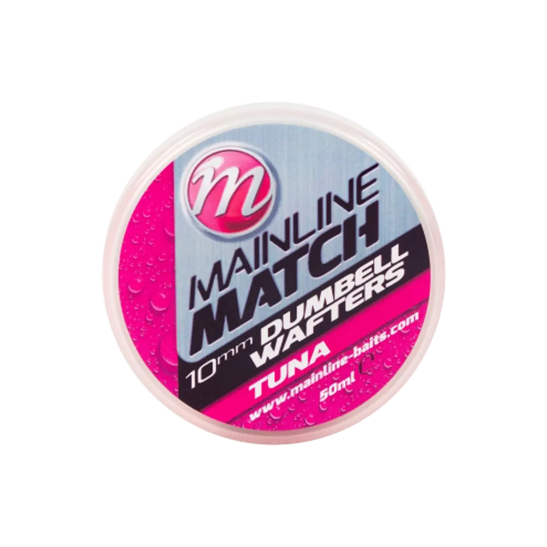 Mainline Match Dumbell Wafters 10mm Pink - Tuna - Pop-up Boilies