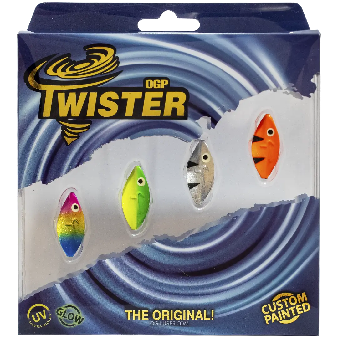 OGLures Custom Pakker Twister 2gram - Mikroblink