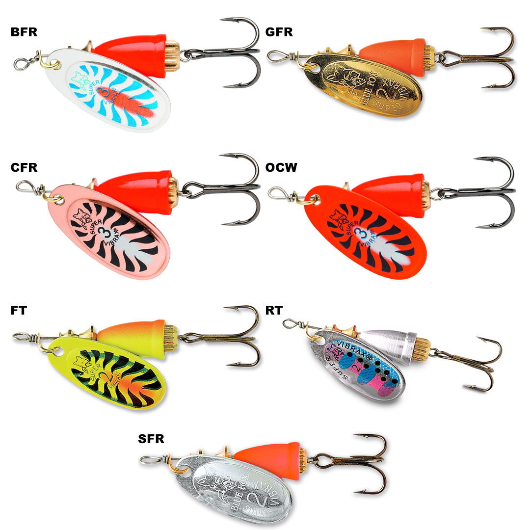 Blue Fox Vibrax Fluorescent St. 5 13gram FT - Spinner