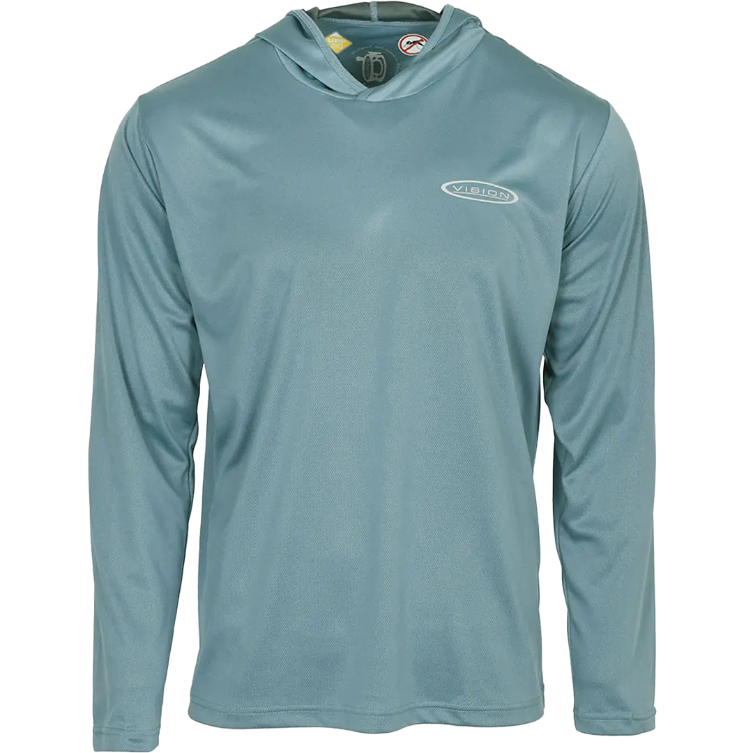 Vision Bamboo Bug & UV Hoodie Blå S - Mellemlag