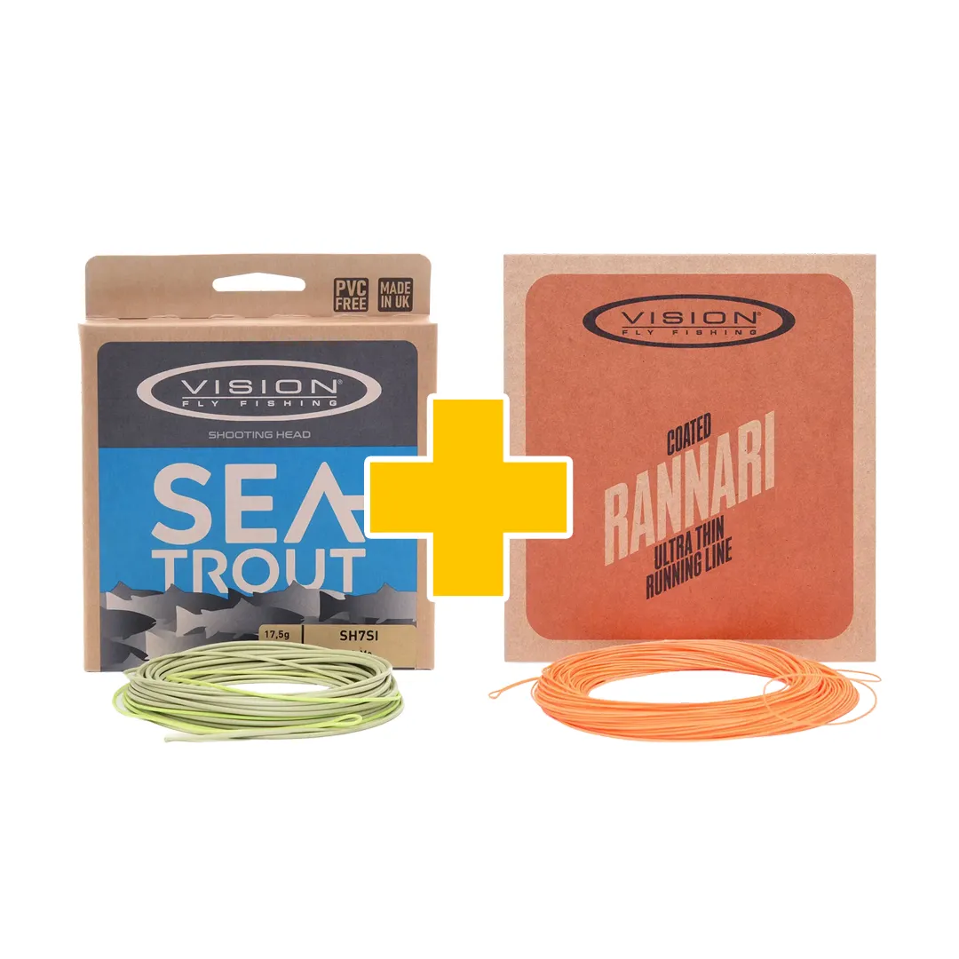 Vision Seatrout Shooting Head + Vision Rannari Running Line Pakke - Skydeliner/Running Line