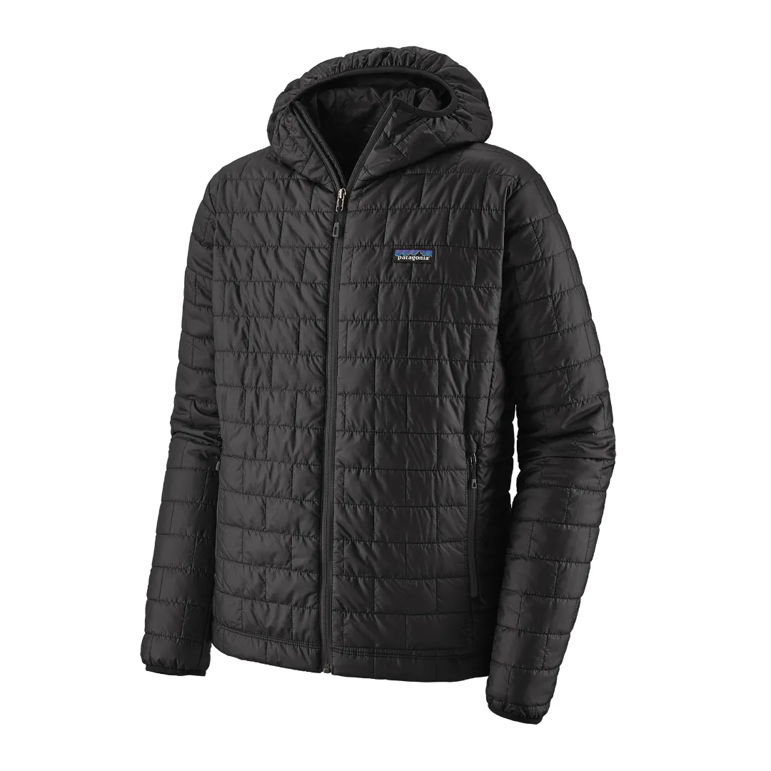Patagonia M's Nano Puff Hoody BLK (Black) S - Dun & Fiber Jakker