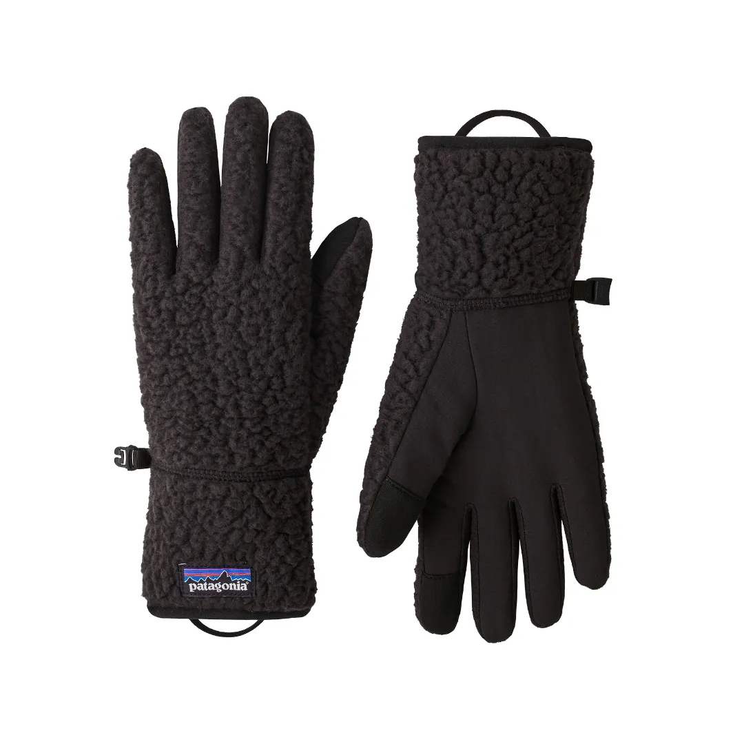 Patagonia Retro Pile Gloves BLK (Black) M - Patagonia - Spar Stort