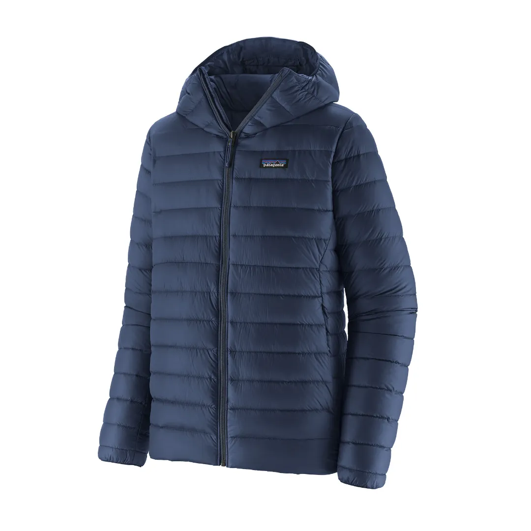 Patagonia M's Down Sweater Hoody NENA (New Navy) L - Dun & Fiber Jakker