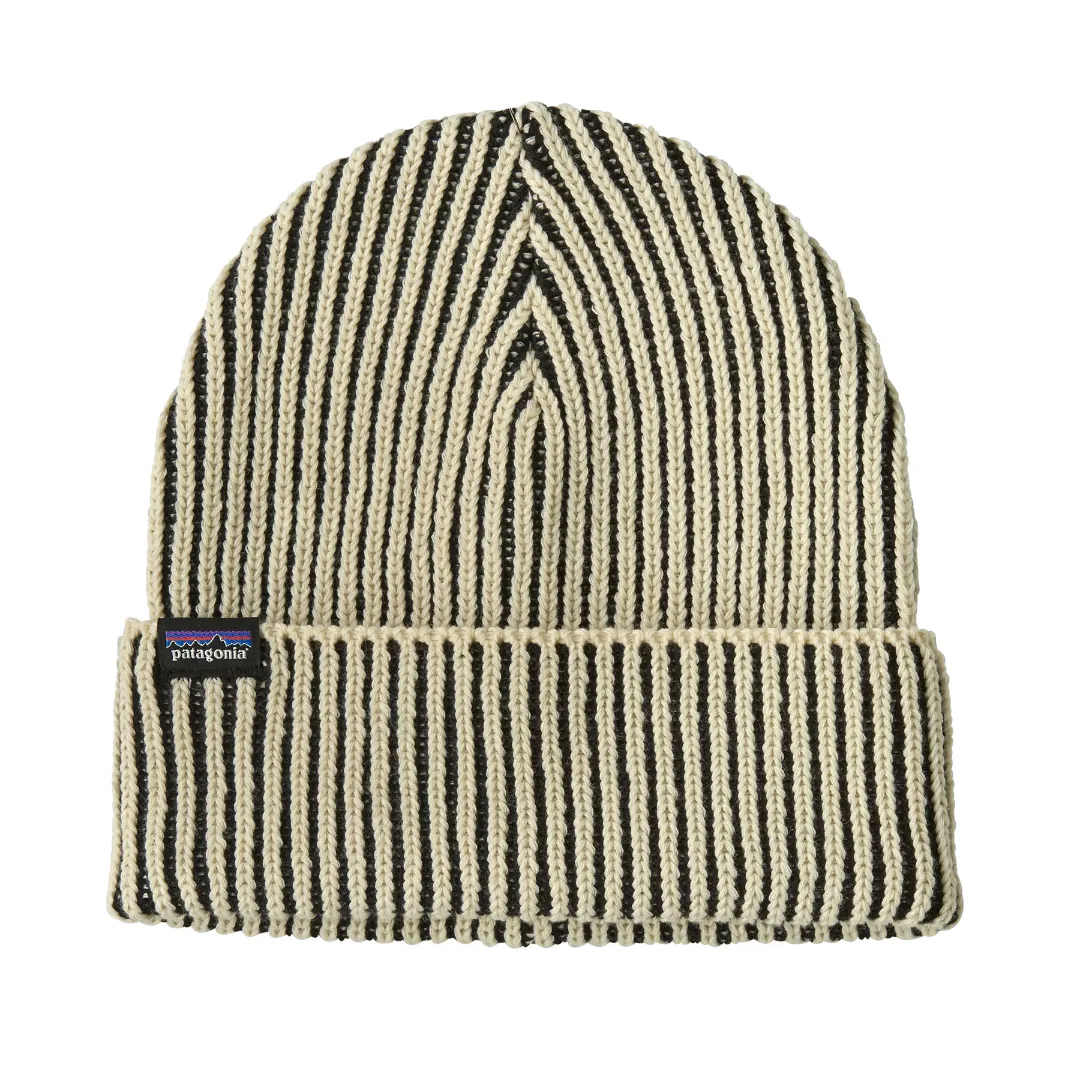 Patagonia Fisherman's Rolled Beanie CEBK (Contrast Stripe: Black) - Huer