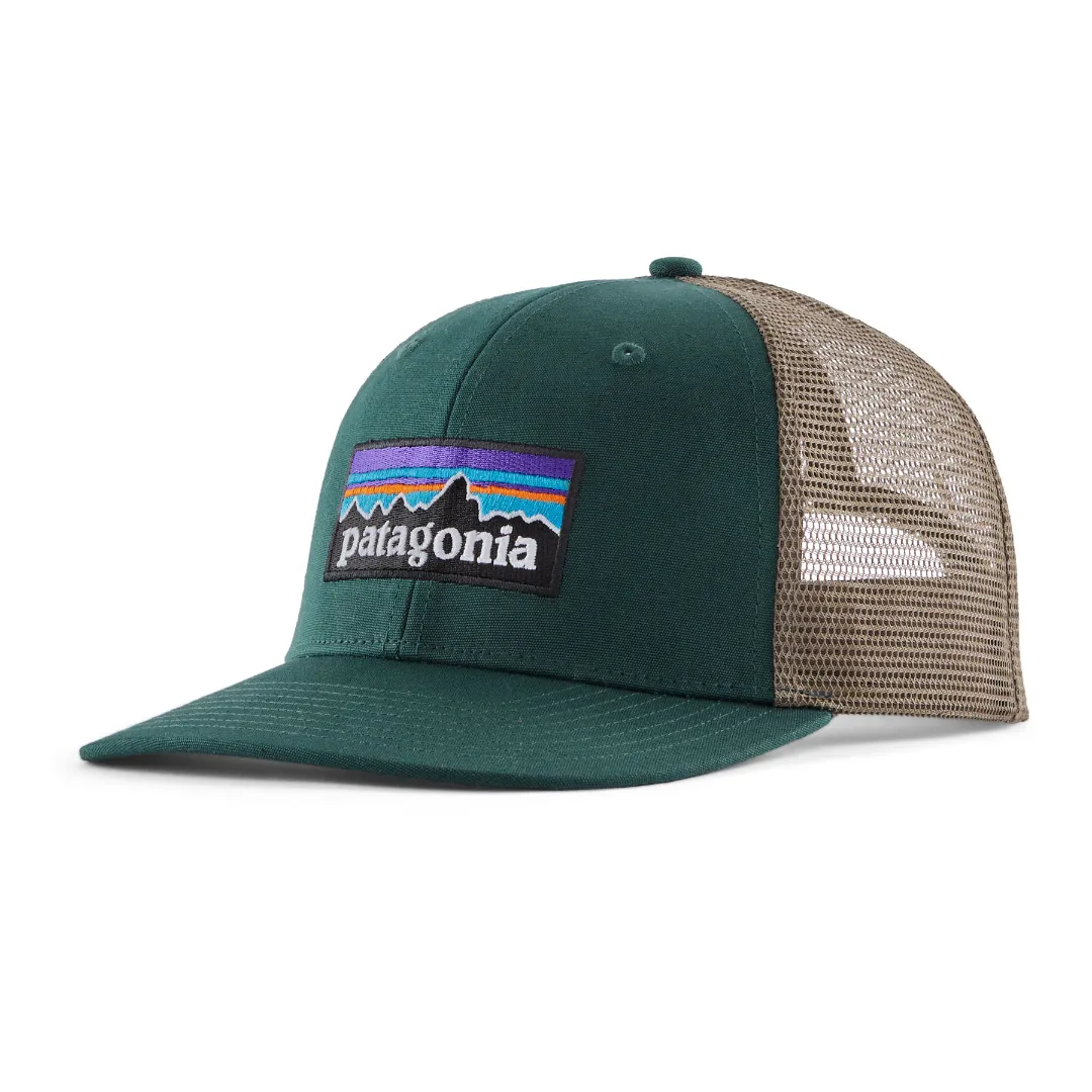 Patagonia P-6 Logo Trucker Hat CASG (Cascade Green) - Caps