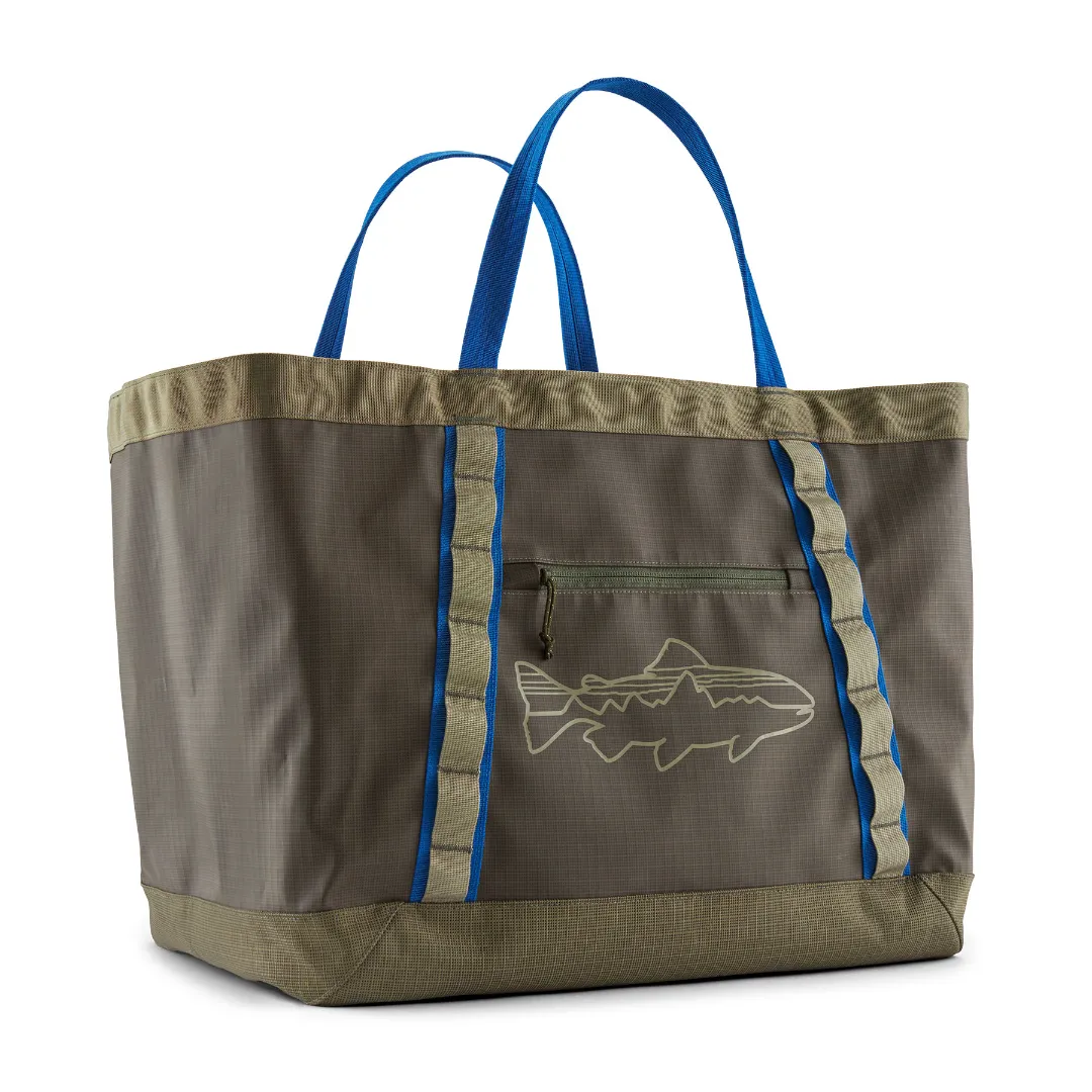 Patagonia Black Hole Gear Tote 61L BGFT (Basin Green w/Fitz Trout) - Rejsetasker