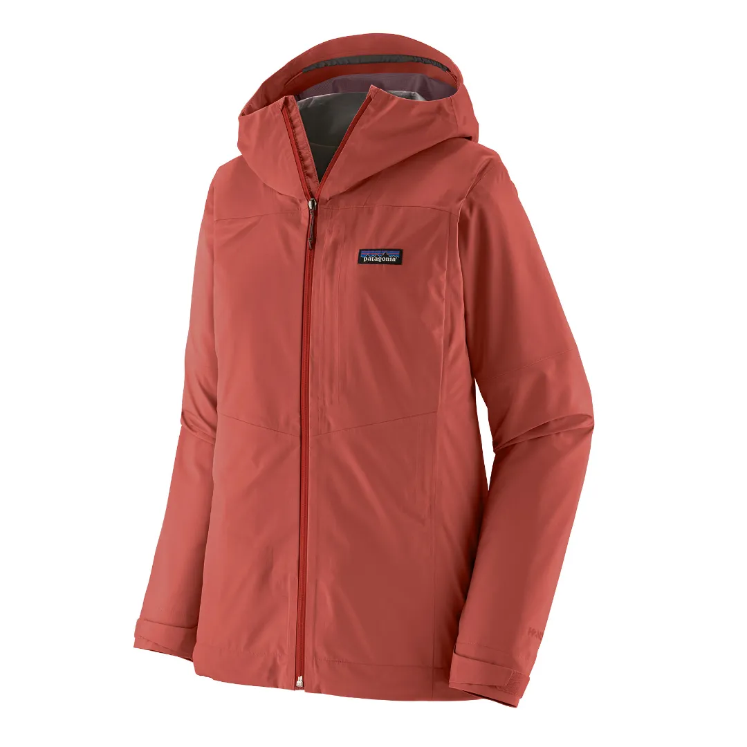 Patagonia W ́s Boulder Fork Rain Jacket (Udgået Farver) PTRE (Potters Red) M - Vandtætte Jakker