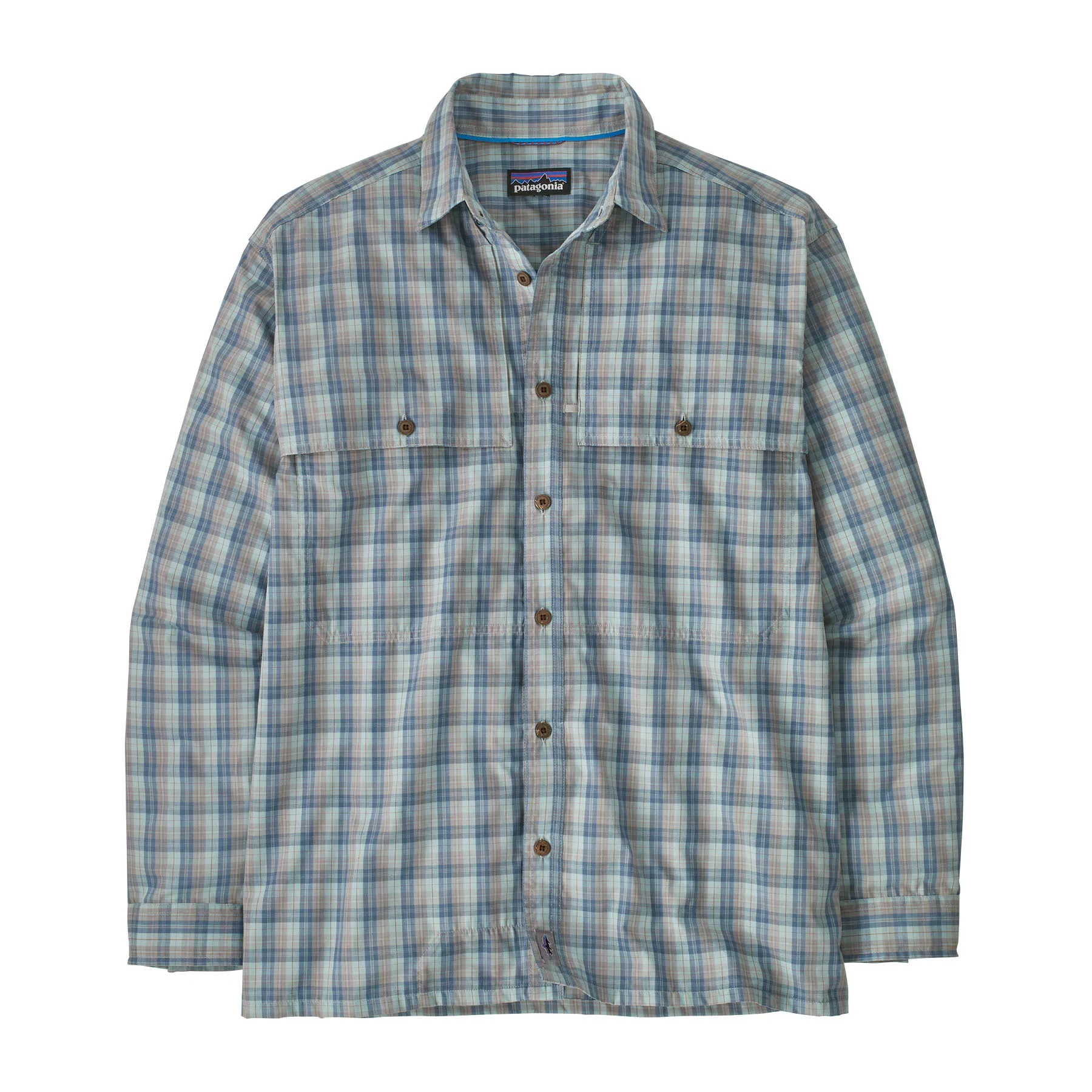 Patagonia M's L/S Island Hopper Shirt DIUT (Dipper: Utility Blue) L - Skjorter