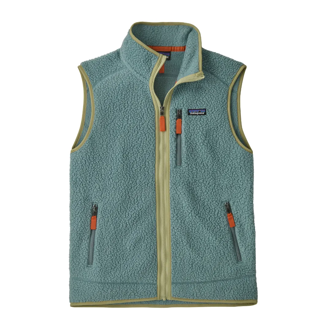 Patagonia Men's Retro Pile Vest BLSG (Blue Sage) L - Fritidsveste