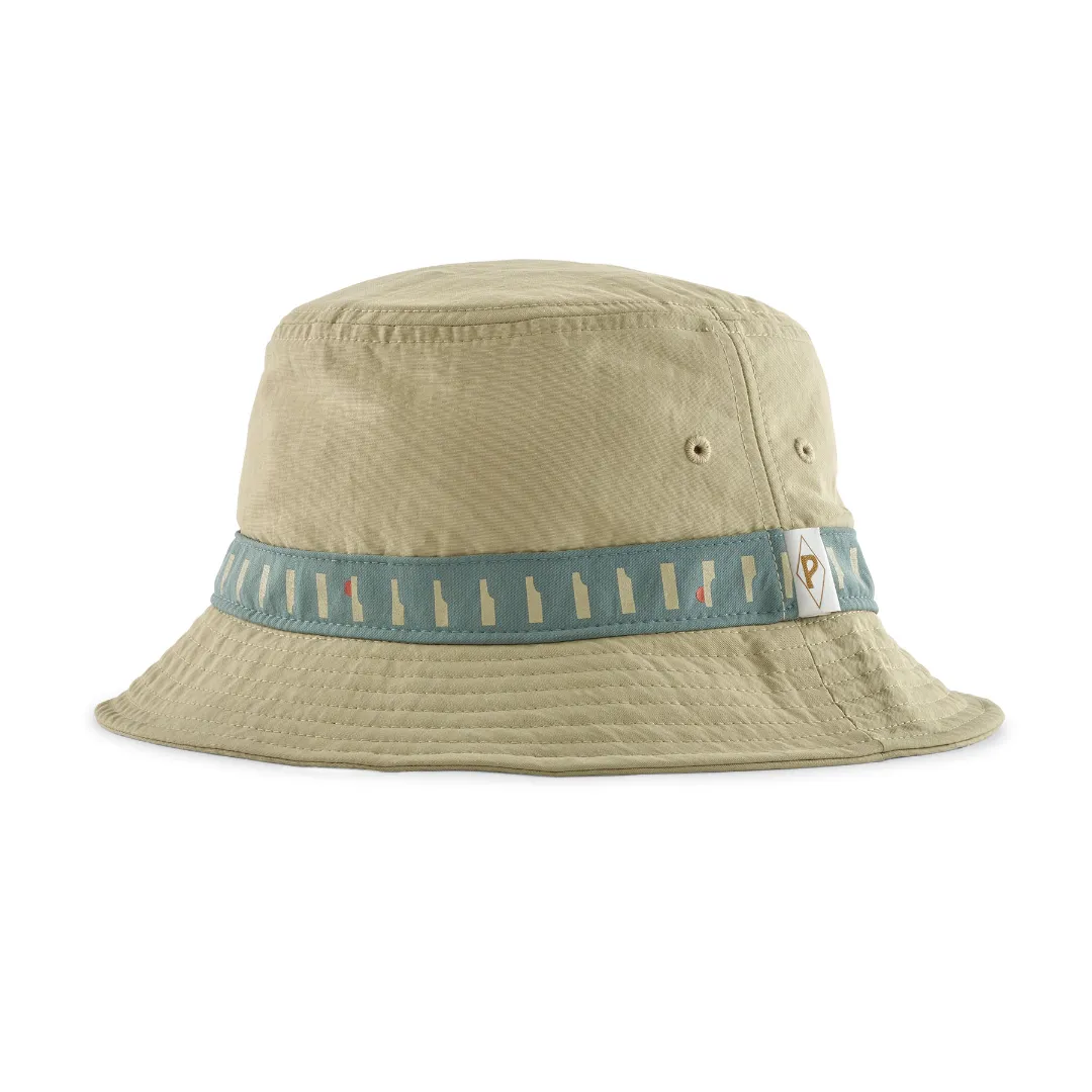Patagonia Wavefarer Bucket Hat WPWS (Water People Waveside: Weathered Stone) Large/Xlarge - Hatte og Huer
