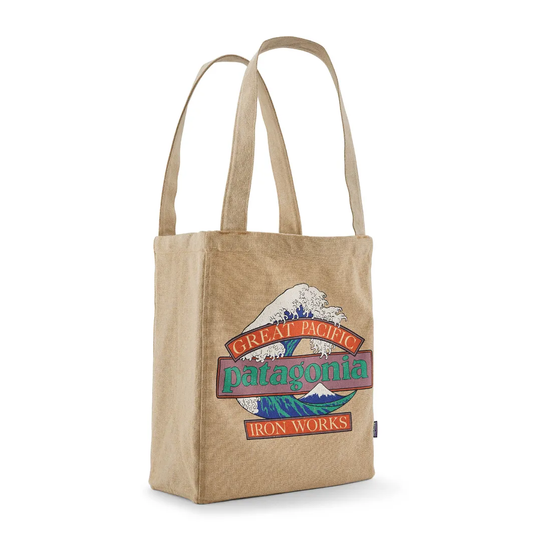 Patagonia Recycled Market Tote GWCL (Great Waves: Classic Tan) - Skuldertaske