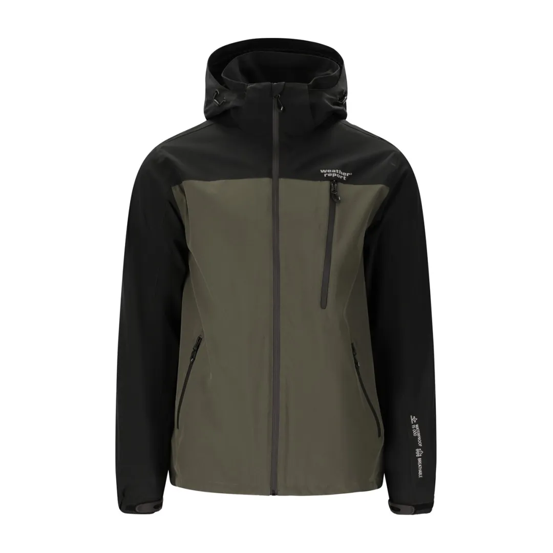 Weather Report Delton Men's AWG Jacket W-PRO 15000 Black Ink M - Regnjakker