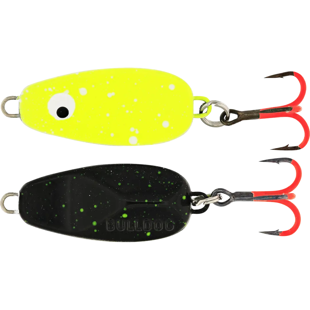 Westin Bulldog 7 Gram Black/Chartreuse Splat - Mikroblink