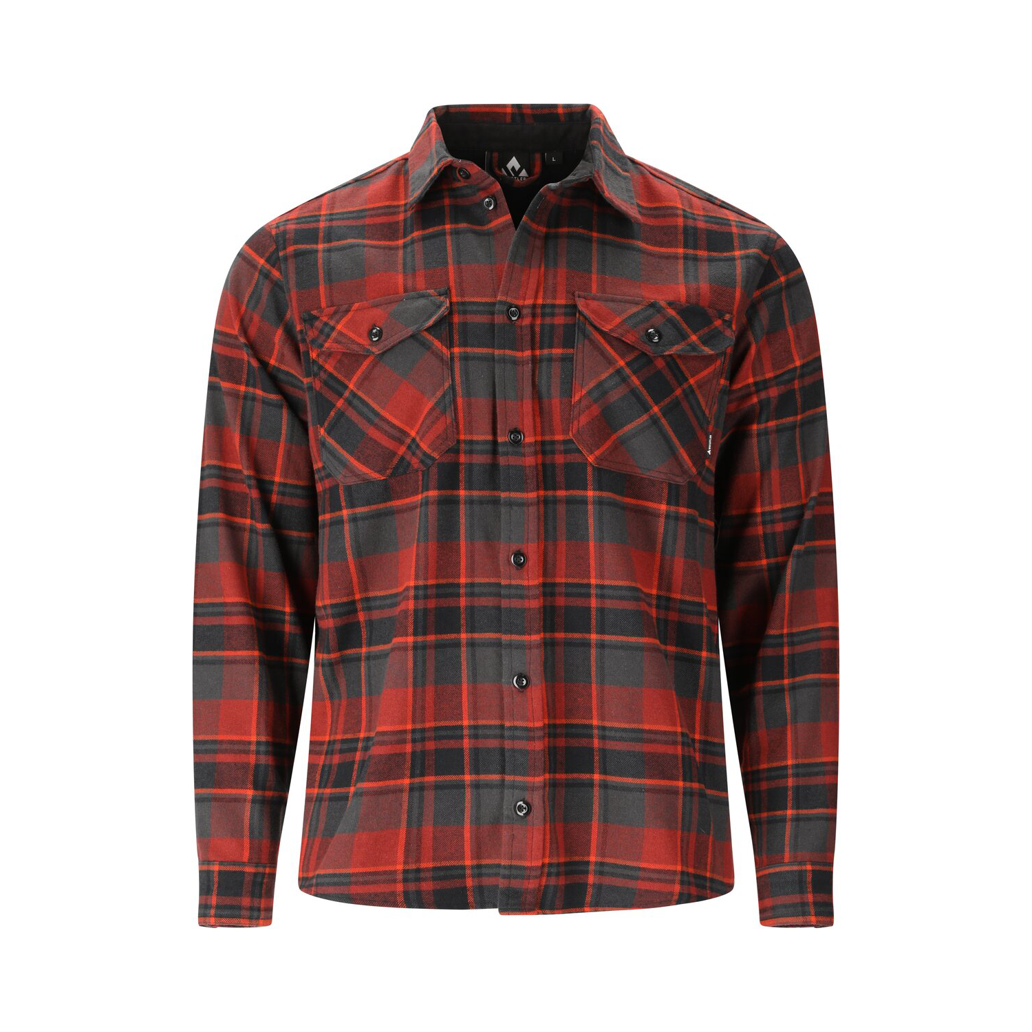 Whistler Bargo Men's Checked Shirt Skjorte Madder Brown 4XL - Langærmede skjorter