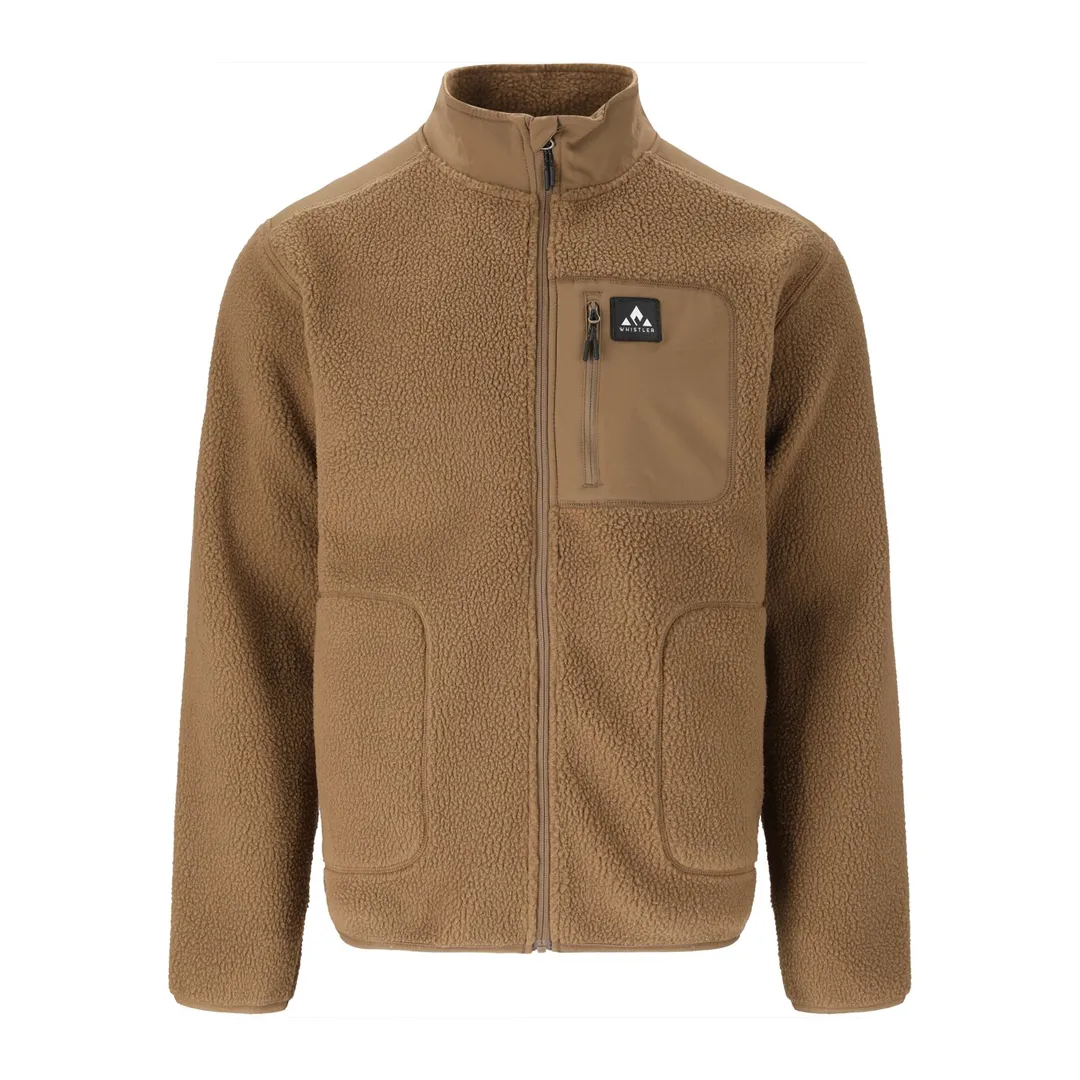Whistler Felis Men's Teddy Jacket Teak 3XL - Fleecetrøje