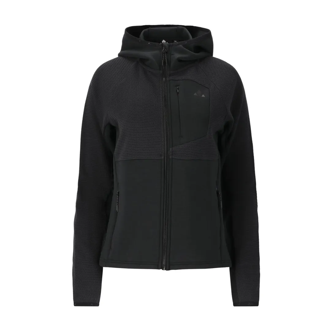 Whistler Langley Women's Power Stretch Hybrid Jacket Black 48 - Fritidsjakke