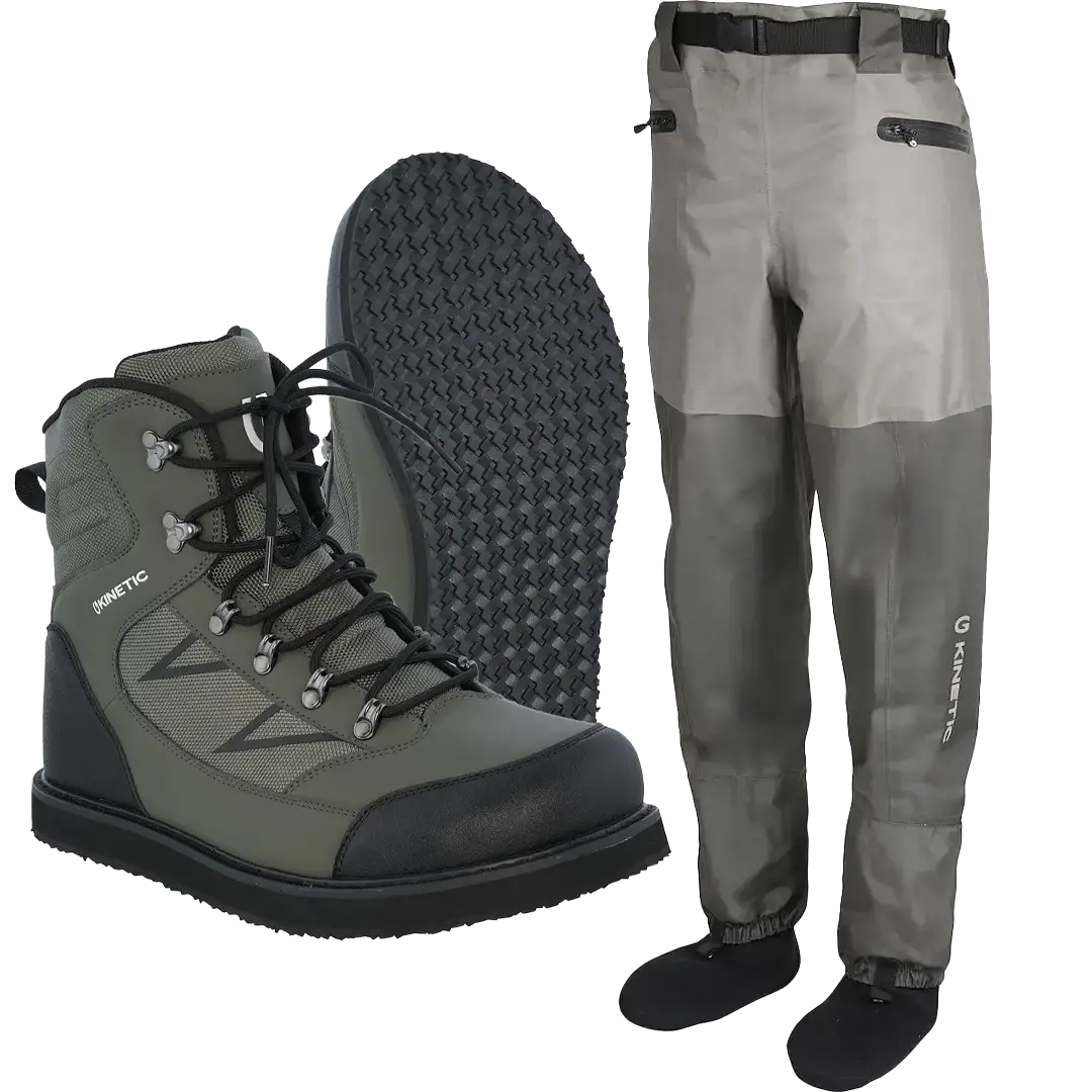 Kinetic X4 Åndbare Waist Waders Sæt - Waders Sæt