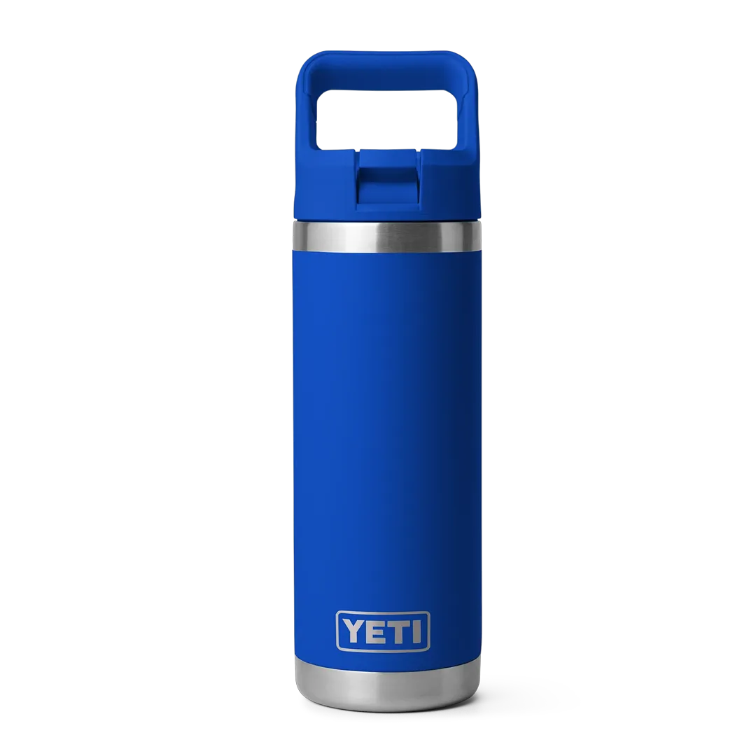 YETI Rambler 18 oz (532 ml) Straw Bottle Royal Blue - Flasker & Vandopbevaring