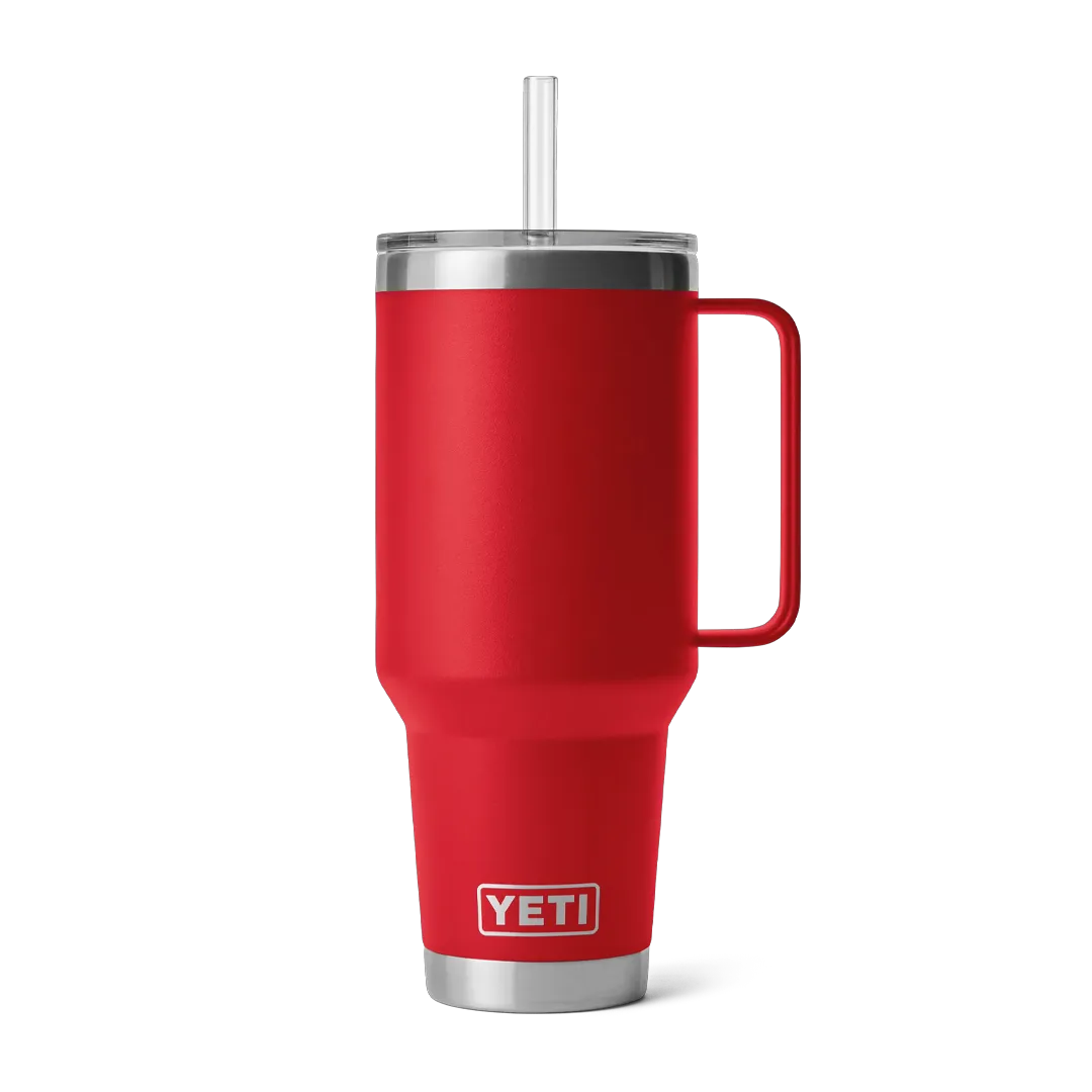 YETI Rambler 42 oz (1.2 l) Straw Mug Rescue Red - Drikkeflasker & Vandopbevaring