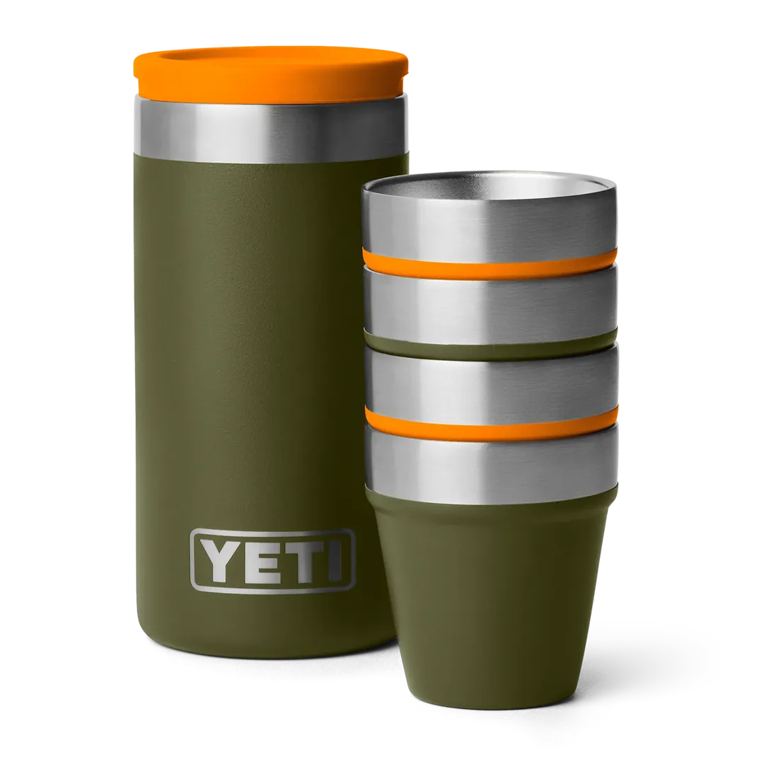 YETI Shot Glasses Inkl. Etui Olive/King Crab Orange - Termokander & -krus