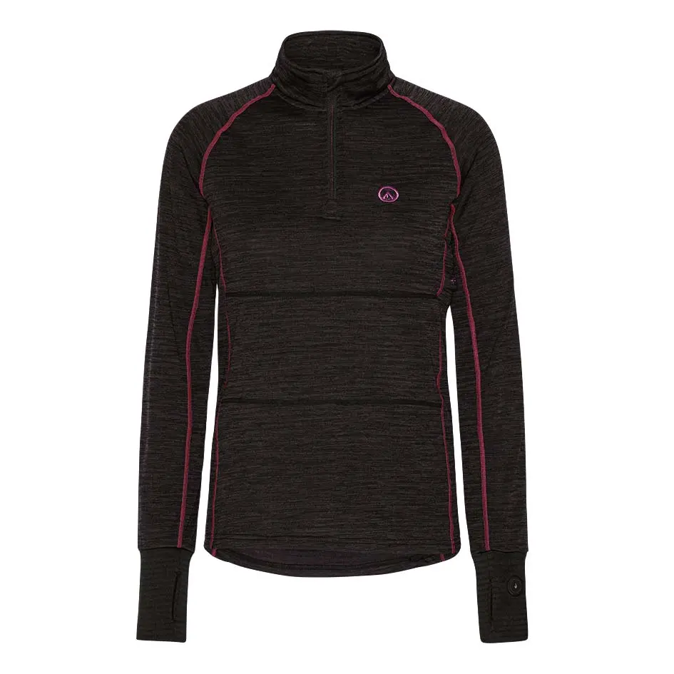 Happyhot Yukon app - Half-zip varmeundertrøje - Dame S - Tøj med el-varme
