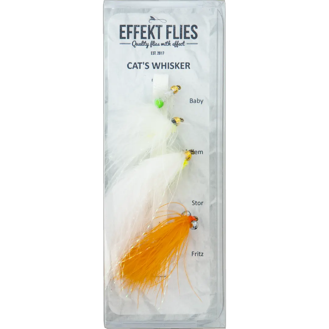 Effekt Flies Sortiment Cat's Whisker - Fyldte æsker