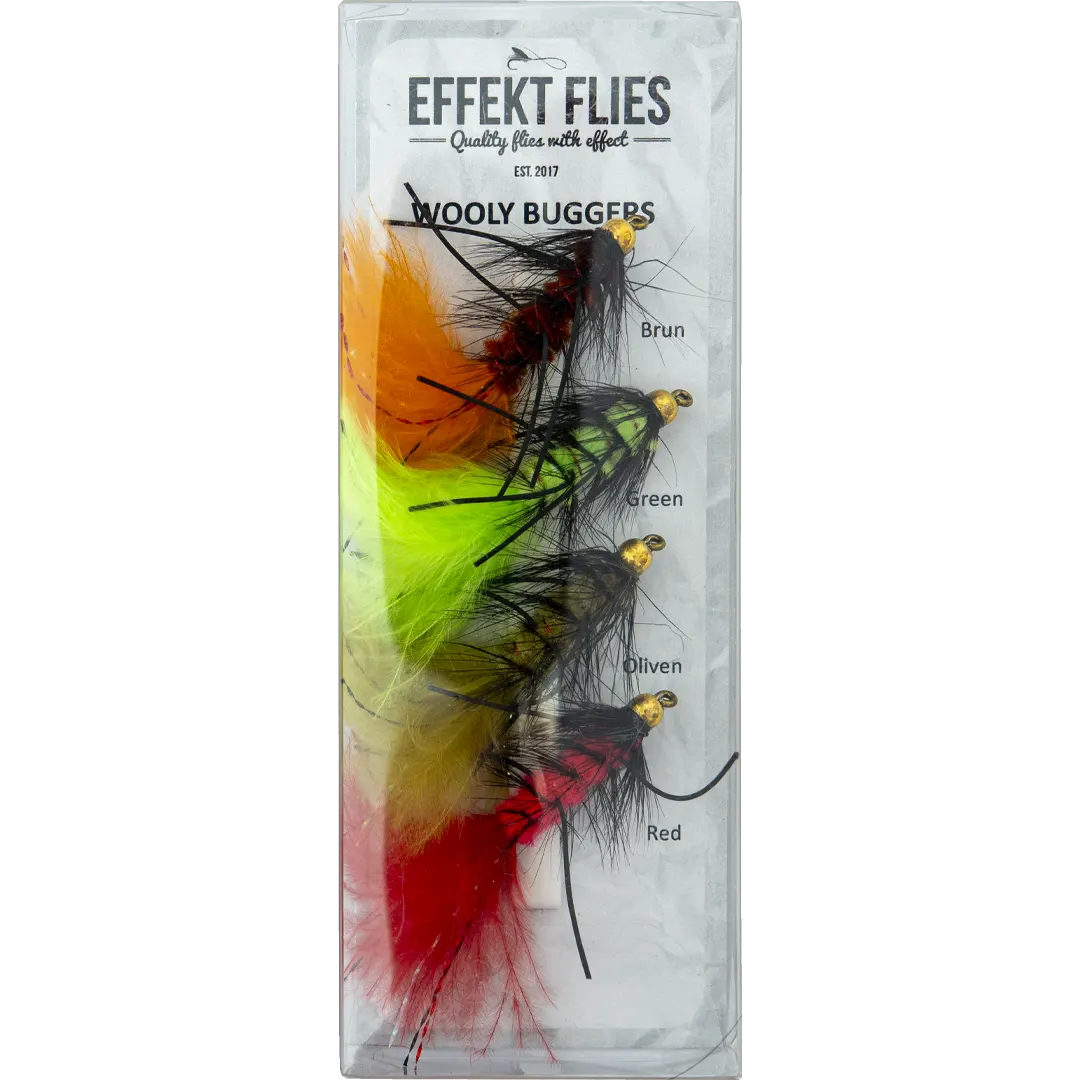 Effekt Flies Sortiment Wooly Buggers - Fyldte æsker