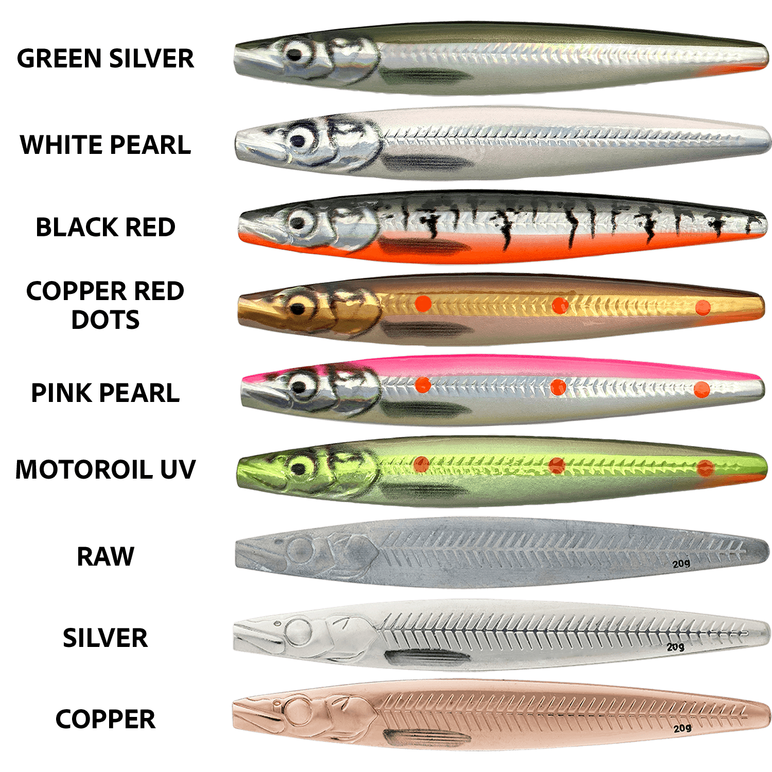 Savage Gear Zerling Green Silver 20 Gram - Gennemløber