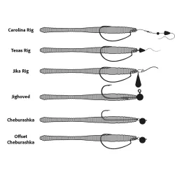Libra Lures Dying Worm 70 Cheese