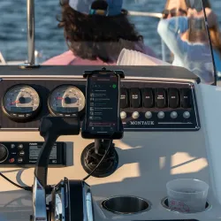 RAM Quick-Grip 15W Vandtt Trdls Lader Med Sugekop B-Kugle