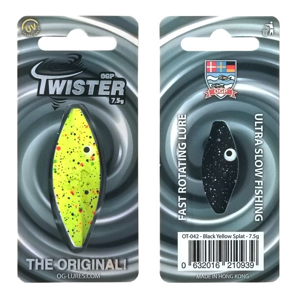 OGP Twister 7,5gram Black Yellow Splat 7,5gram Black Yellow Splat