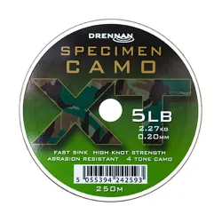 Drennan Specimen Camo XT Line 250m