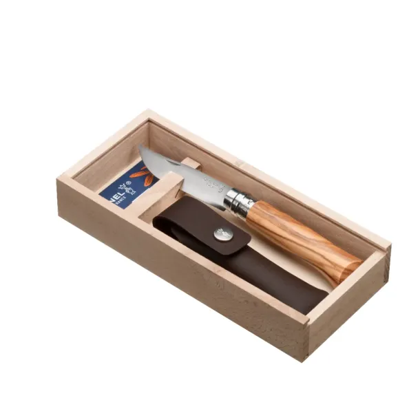 Opinel N8 SS i Gaveske