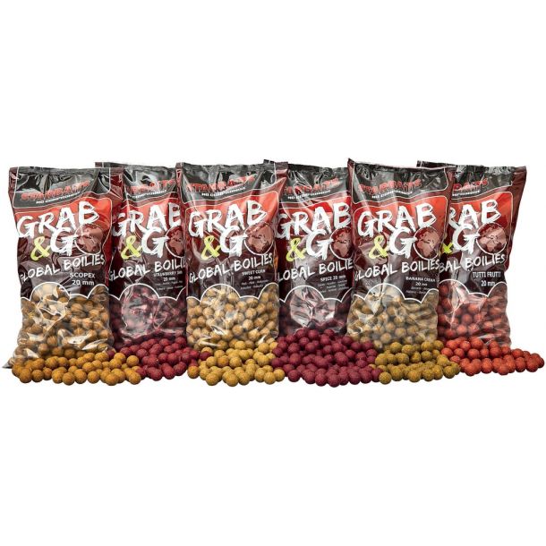 Starbaits Grab &amp; Go Global Boilies 1kg 